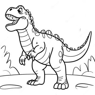 Giganotosaurus Roaring Coloring Page 71734-57485