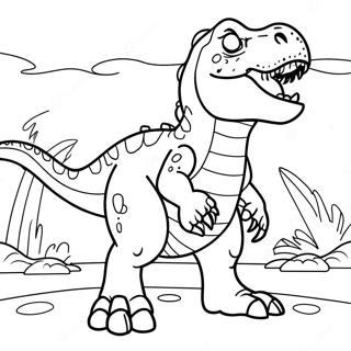 Giganotosaurus Roaring Coloring Page 71734-57487