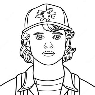 Stranger Things Steve Coloring Page 71743-57481