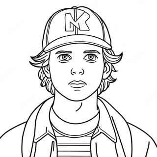 Stranger Things Steve Coloring Page 71743-57483