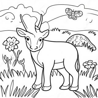 Grassland Animals Coloring Page 71753-57493