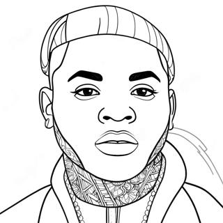 Kevin Gates Coloring Pages