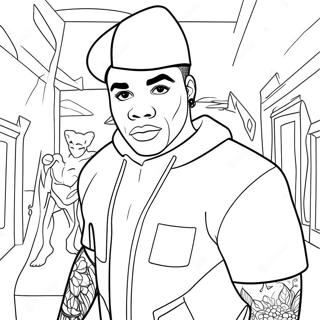 Kevin Gates Coloring Page 71763-57503