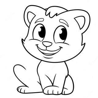 Talking Tom Coloring Page 7176-5833