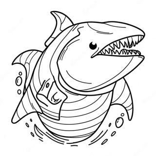 King Shark Coloring Page 71783-57519