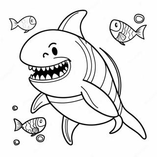 Fierce King Shark Underwater Coloring Page 71784-57522