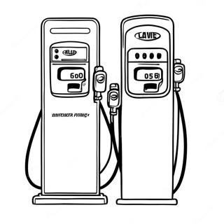 Gas Station Fuel Pump Coloring Page 71803-57535