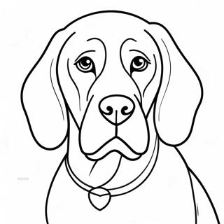 Bloodhound Coloring Pages