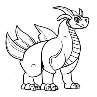 Palkia In Majestic Pose Coloring Page 71834-57561