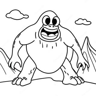 Lava Monster Coloring Pages