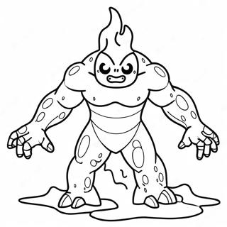 Lava Monster Coloring Page 71903-57614