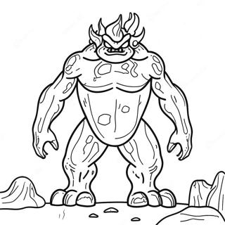 Lava Monster Coloring Page 71903-57616