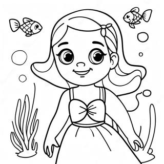 Deema With Colorful Fish Coloring Page 71924-57636