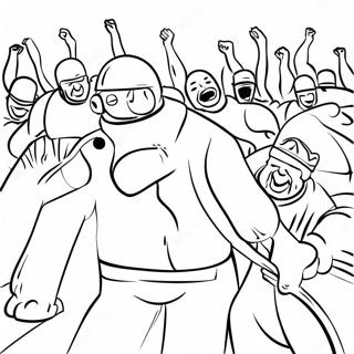 Riot Coloring Pages