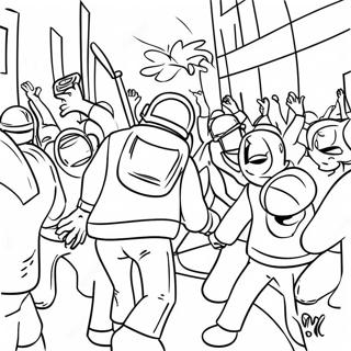 Riot Coloring Page 71943-57646