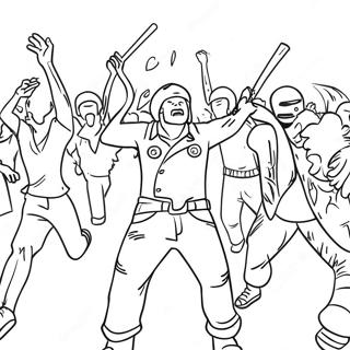 Riot Coloring Page 71943-57647