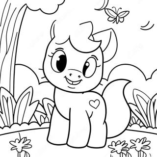 Cute Apple Bloom In A Garden Coloring Page 71954-57658