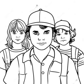 Stranger Things Coloring Pages