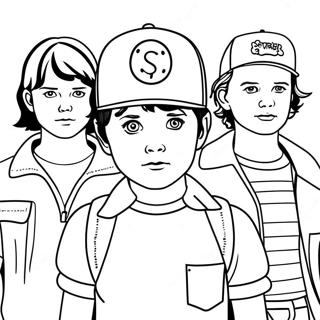 Stranger Things Coloring Page 7196-5846