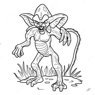 Demogorgon In The Dark Coloring Page 7197-5851