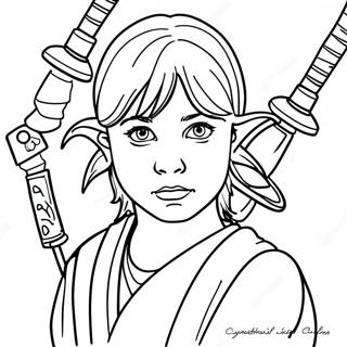 Young Jedi Coloring Page 71983-57680