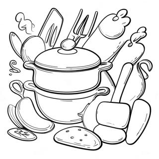 Cooking Utensils Coloring Page 71993-57692