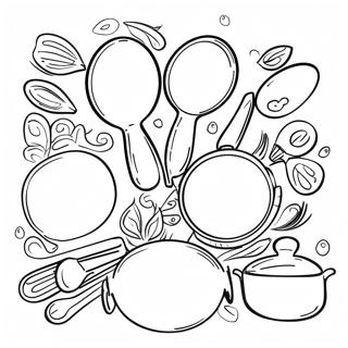 Colorful Cooking Utensils Coloring Page 71994-57686