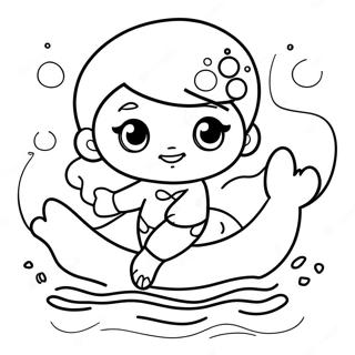 Oona Swimming With Friends Coloring Page 72004-57697