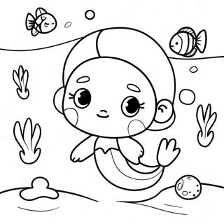 Oona Swimming With Friends Coloring Page 72004-57698