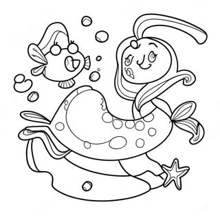 Oona Swimming With Friends Coloring Page 72004-57699