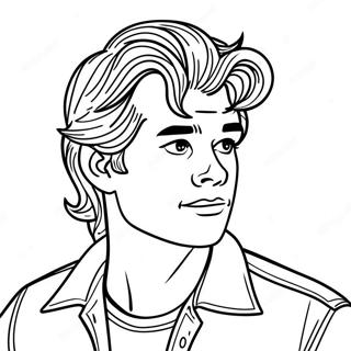 Cool Steve Harrington With Hair Coloring Page 72024-57718