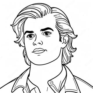 Cool Steve Harrington With Hair Coloring Page 72024-57719