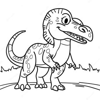 Baryonyx Dinosaur Coloring Page 72043-57723