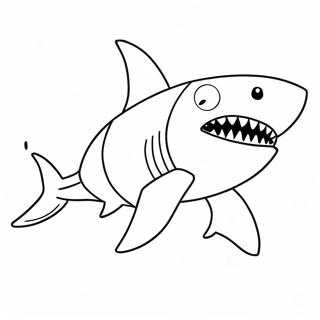 Shark Puppet Craft Coloring Page 72063-57744