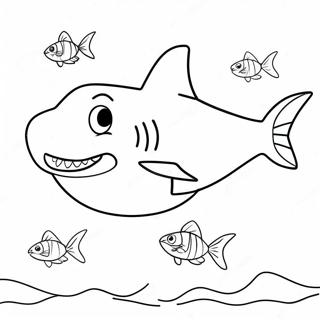 Colorful Shark Puppet Craft Coloring Page 72064-57746