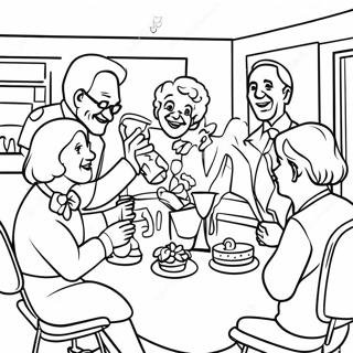 Joyful Retirement Party Coloring Page 72074-57753