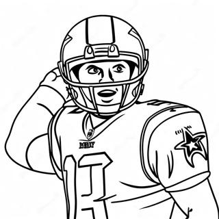 Tom Brady In Patriots Uniform Coloring Page 7207-5857