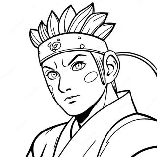 Shikamaru Nara With Shadow Possession Coloring Page 72134-57799