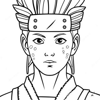 Shikamaru Nara With Shadow Possession Coloring Page 72134-57800