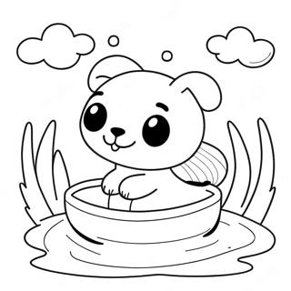 Cute Animals In A Flood Coloring Page 72163-57826