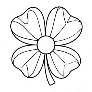 Four Leaf Clover Coloring Page 7216-5861