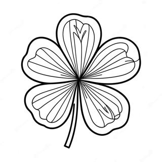 Four Leaf Clover Coloring Page 7216-5862