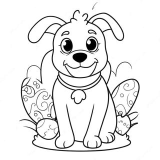 Easter Dog Coloring Pages