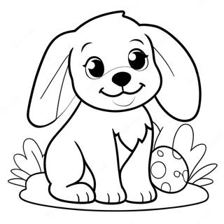 Easter Dog Coloring Page 72172-57830