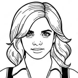 Emma Watson Coloring Page 72182-57842