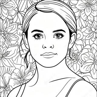 Emma Watson Coloring Page 72182-57843