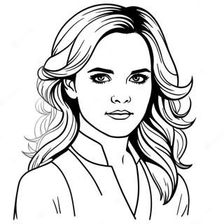 Emma Watson Coloring Page 72182-57844