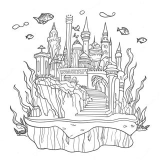 Atlantis Underwater City Coloring Page 72192-57846