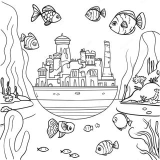 Atlantis Underwater City Coloring Page 72192-57847