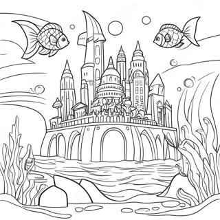 Atlantis Underwater City Coloring Page 72192-57848